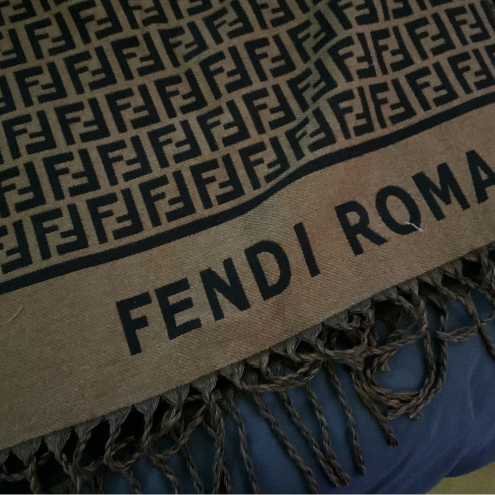 Fendi Brown and Black FF Logo Knit Cardigan Rep - Picture 5 of 6